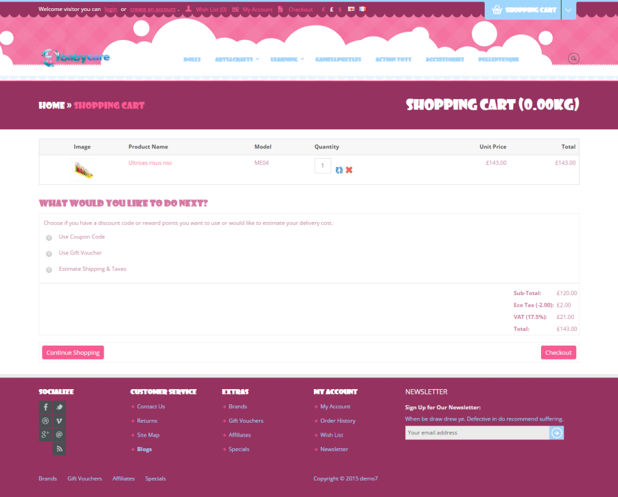Professional eCommerce Website Online Shop