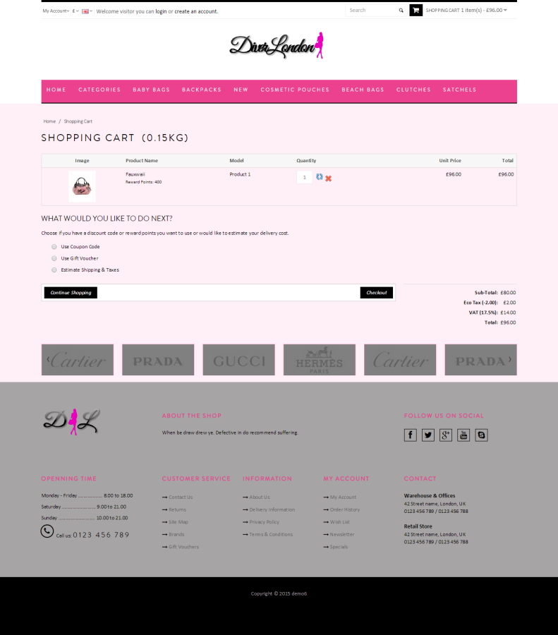 ready responsive eCommerce website