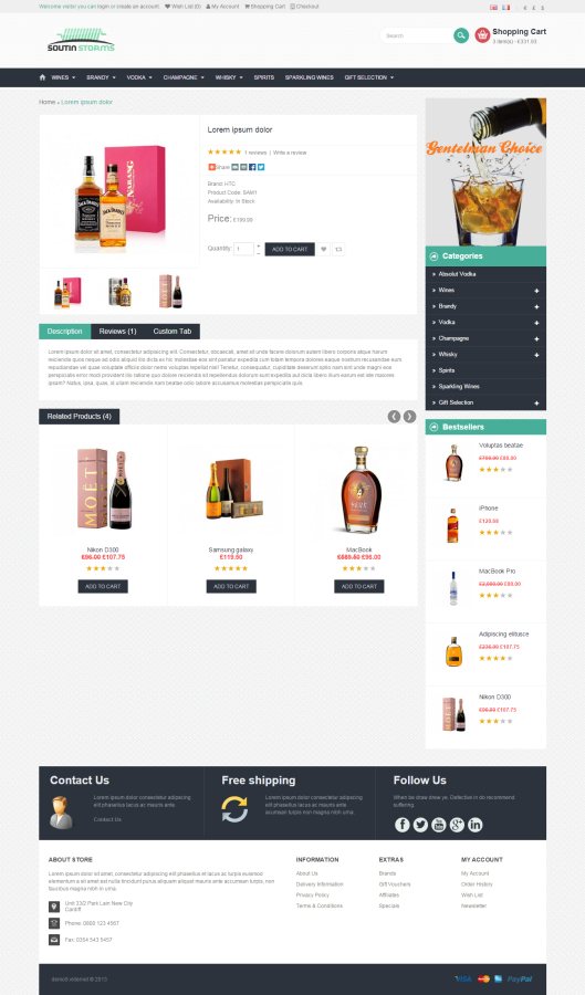 Website Shopping Cart Site / eCommerce Shop