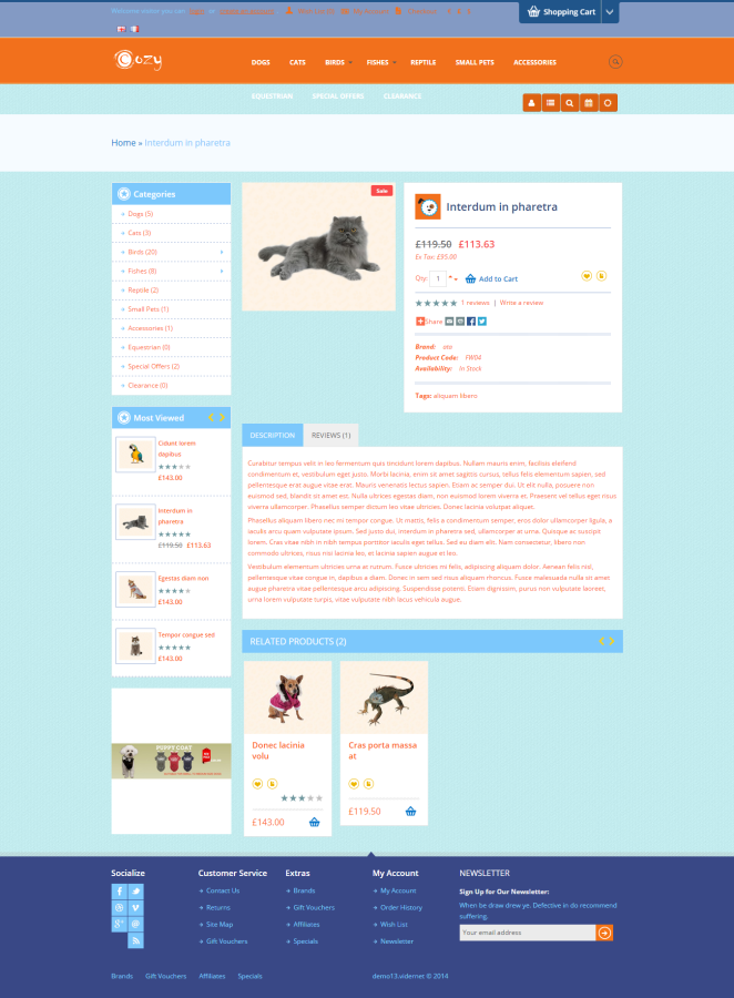 Responsive Pet Shop Website