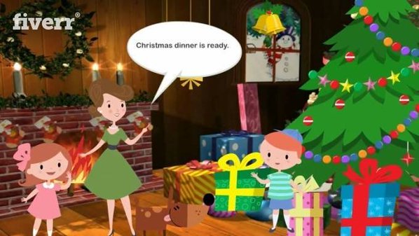 Animated Christmas Video 