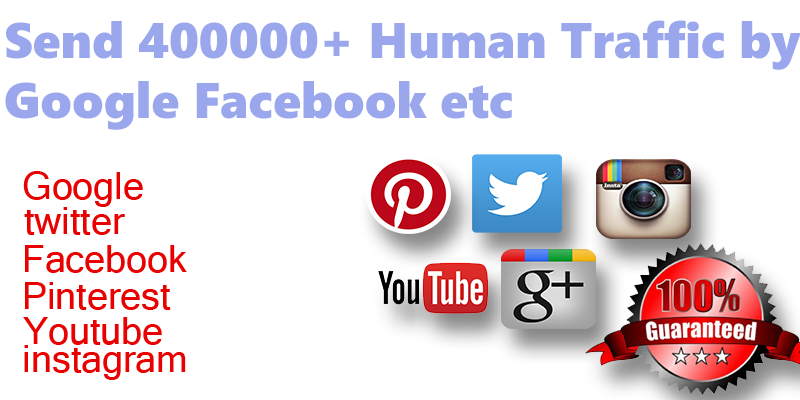 400000+ organic human traffic from google