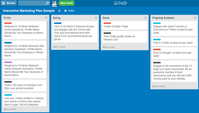 I will Create an Interactive Marketing Plan