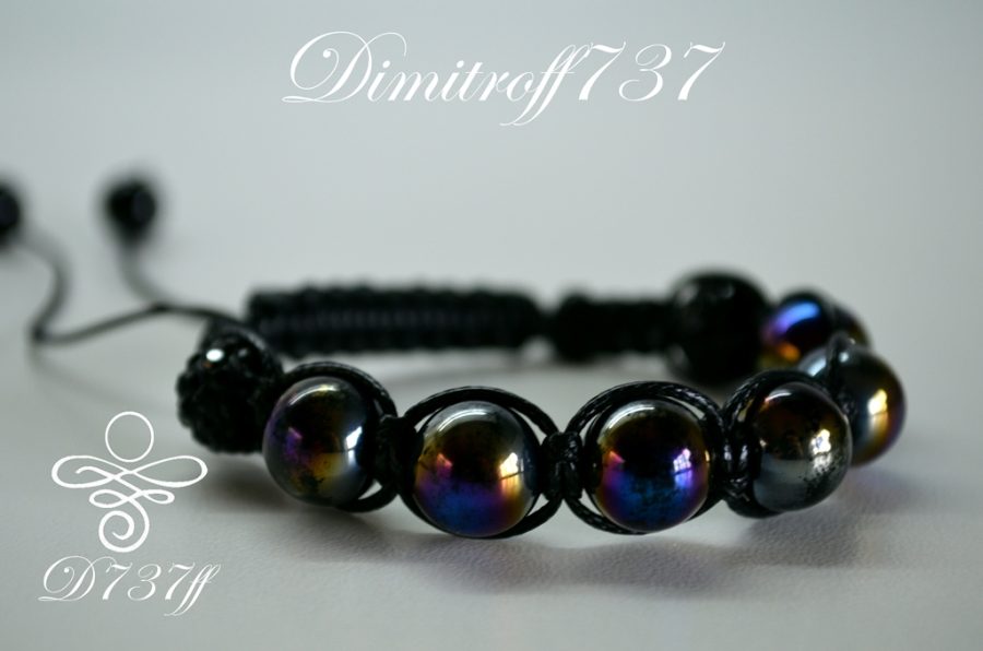 Hematite Shamballa bracelet