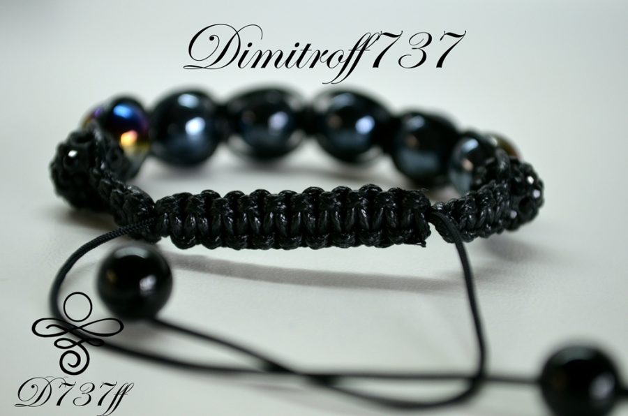 Hematite Shamballa bracelet