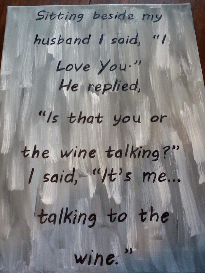 Talking To The Wine Canvas 
