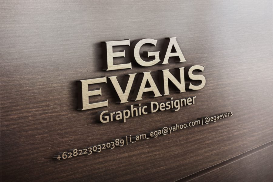 Create your name, logo, or your text into 3D wooden design