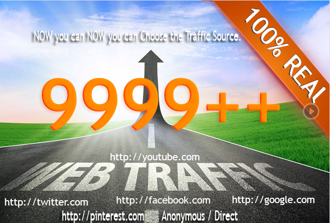 send 10 000 Real Human Unique Visitors From Google or any Selected Social site