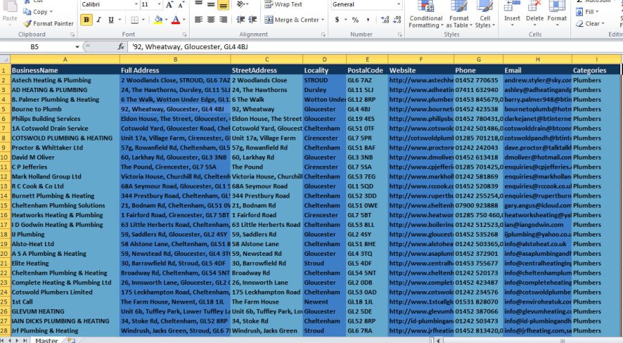 I can extract 1000 UK or USA business data from Yell or YP.com