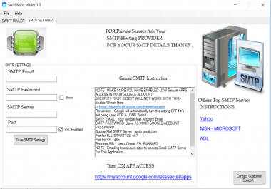 Swift mass email marketing software with source code