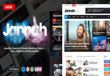 Install Jannah Premium Newspaper Style Theme on your wordpress
