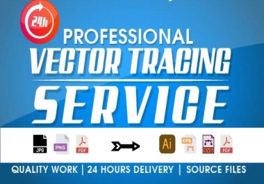 I will vectorize logo,  convert to vector,  vector tracing