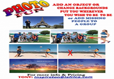 We will Remove Any Unwanted Objects From Photos you supply.