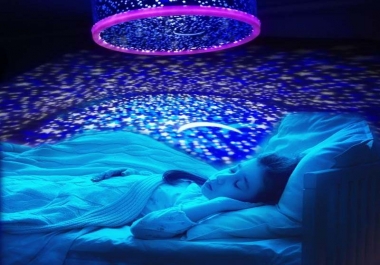 Children Kids Baby Sleep luminaria colorful USB Projection lamp lights