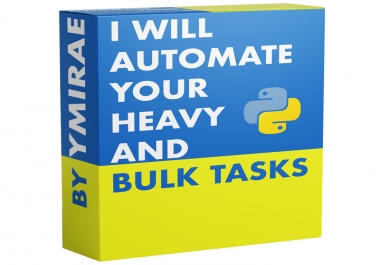developing bot for automate your heavy and bulk tasks