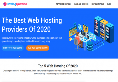 Web Hosting Review & Comparison Affiliate Site