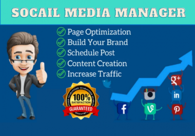 i will be your social media marketing manager