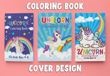 I will do coloring book cover design for your kdp business