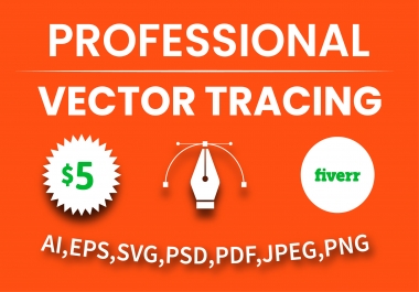 I will vectorize logo convert any image to vector vector tracing