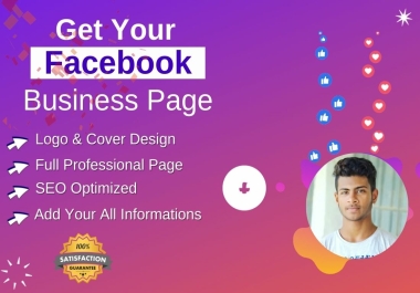 I will create,  optimize and manage your Facebook business page