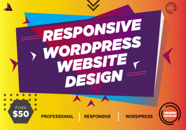 I will design a professional WordPress and ecommerce website