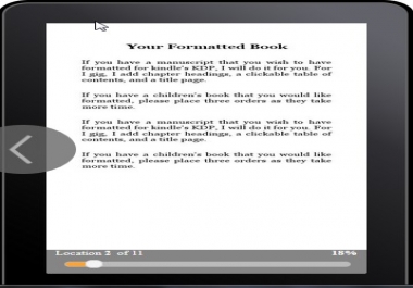 Format your book for Kindle KDP