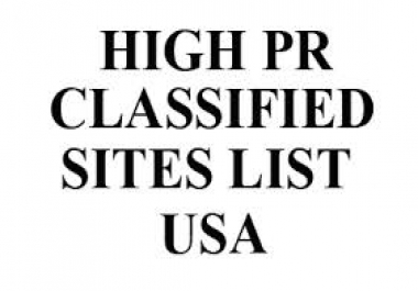 I will give you a list of 60 US local classified sites