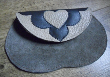 A unique genuine leather bag 'Cappuccino'