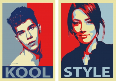 create your portrait in Pop Art Poster Style