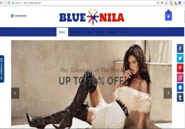 will give to you my Complete High End Women Fashion Shopify Store and Support you for 30 days