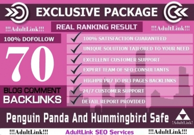 70 SEO Blog Commenting Backlinks pr2 to pr7