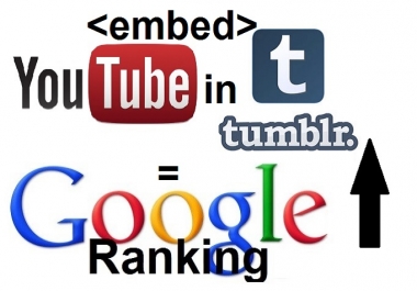 embed your Video in 50 Tumblr Blogs for Instant Google Love