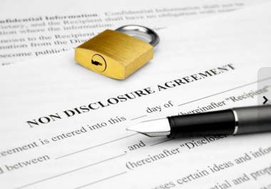 I will send a Non Disclosure Agreement